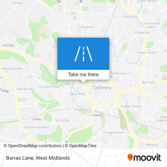 Barras Lane map