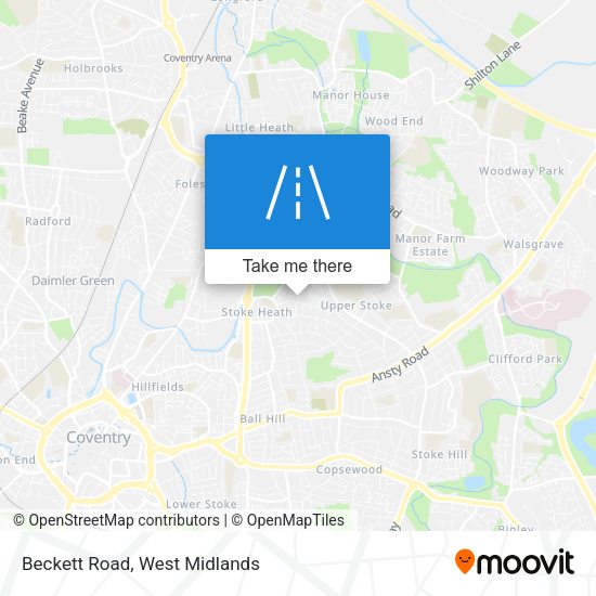 Beckett Road map