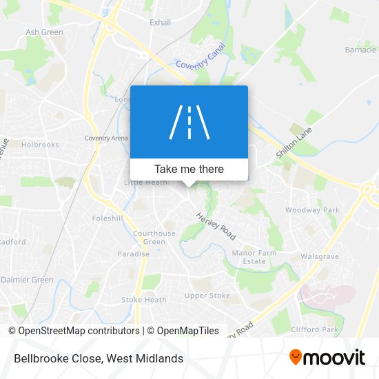 Bellbrooke Close map