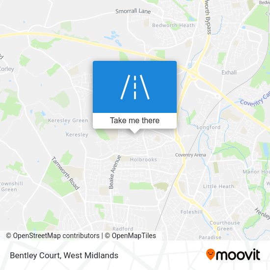 Bentley Court map