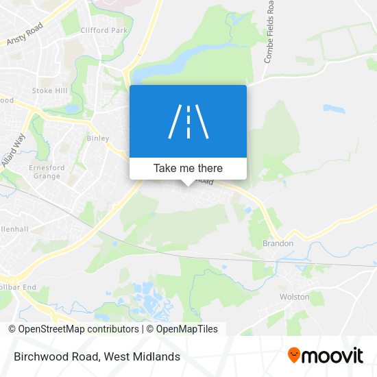 Birchwood Road map