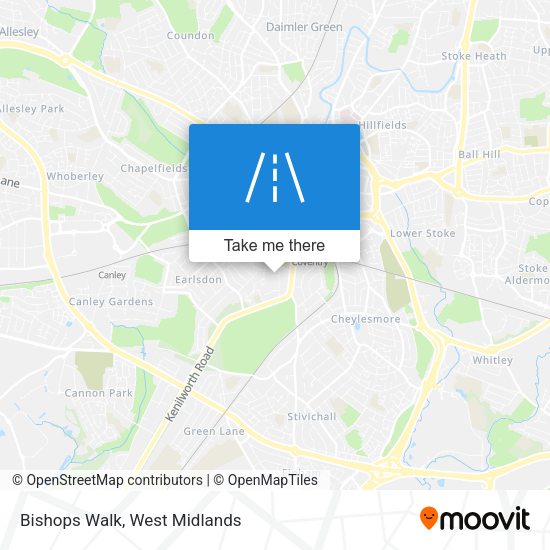 Bishops Walk map