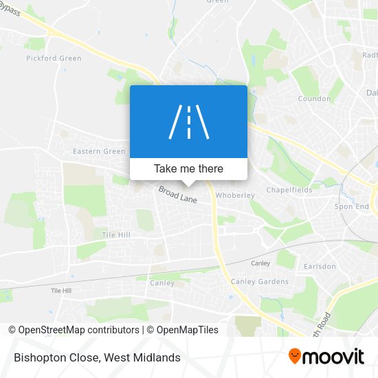 Bishopton Close map