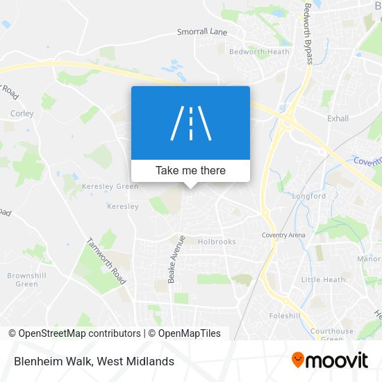 Blenheim Walk map