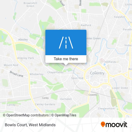 Bowls Court map