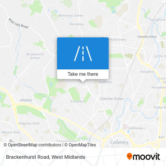 Brackenhurst Road map