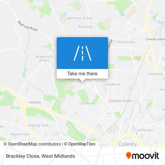 Brackley Close map