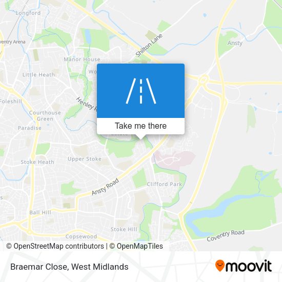 Braemar Close map