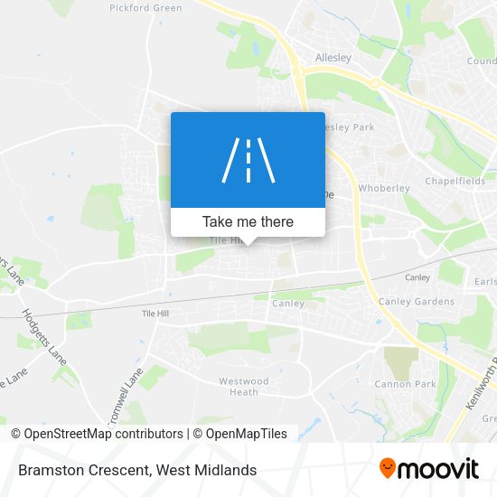 Bramston Crescent map