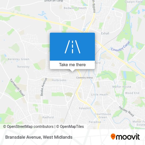 Bransdale Avenue map