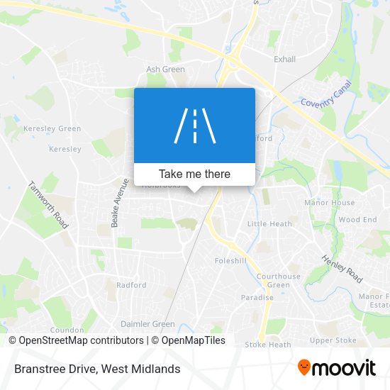 Branstree Drive map