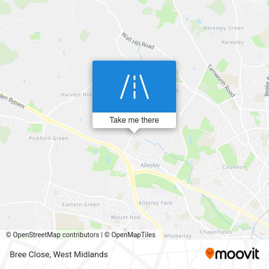 Bree Close map