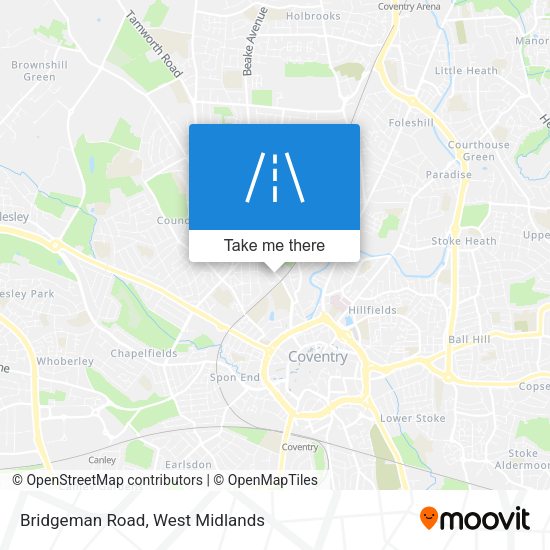 Bridgeman Road map