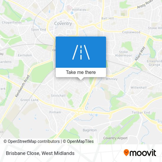 Brisbane Close map