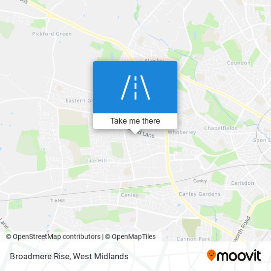 Broadmere Rise map