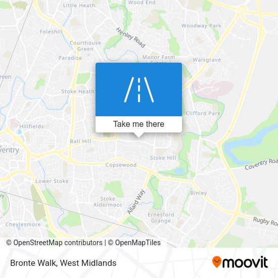 Bronte Walk map