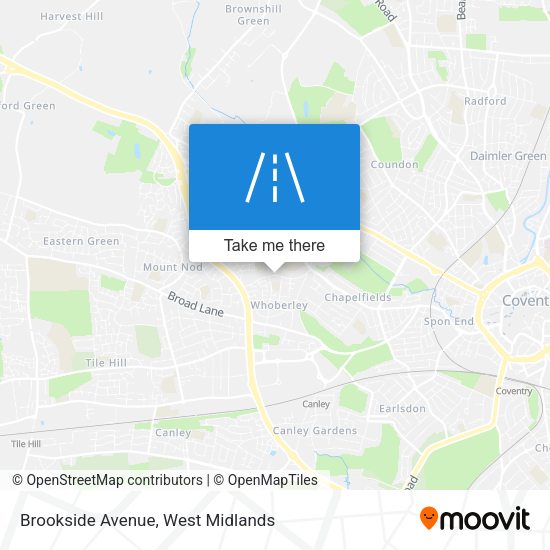 Brookside Avenue map