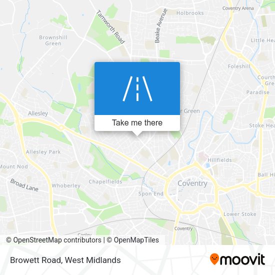 Browett Road map