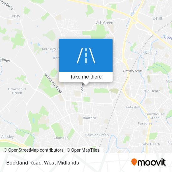 Buckland Road map