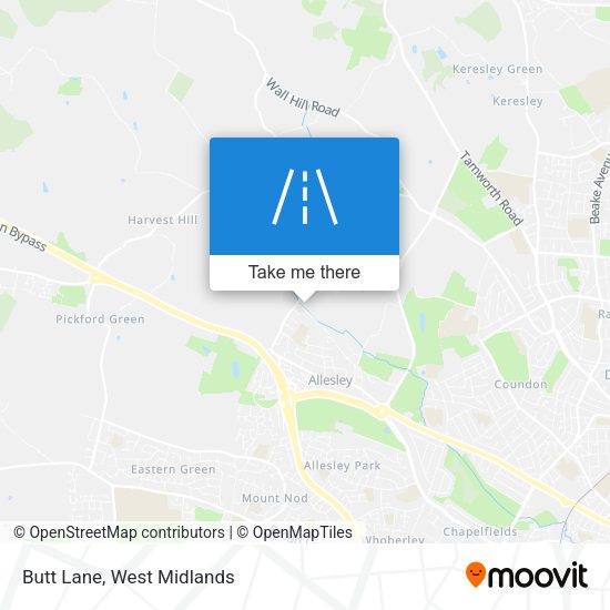 Butt Lane map