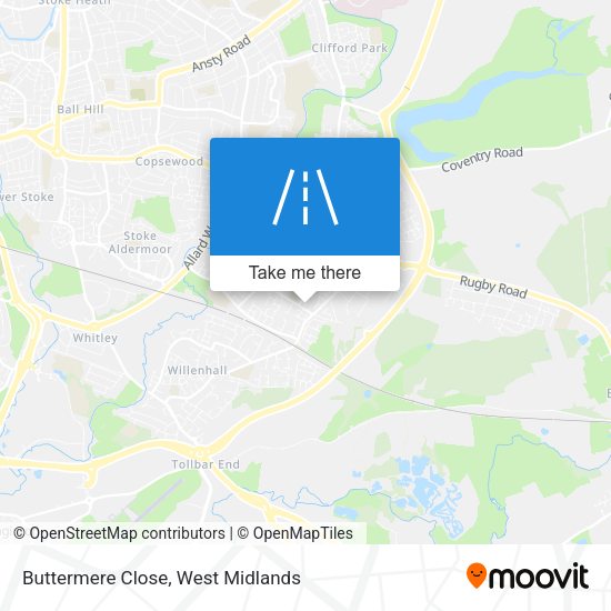 Buttermere Close map