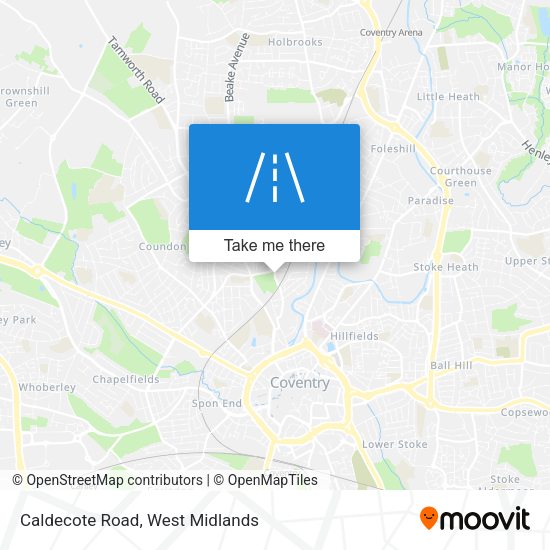 Caldecote Road map