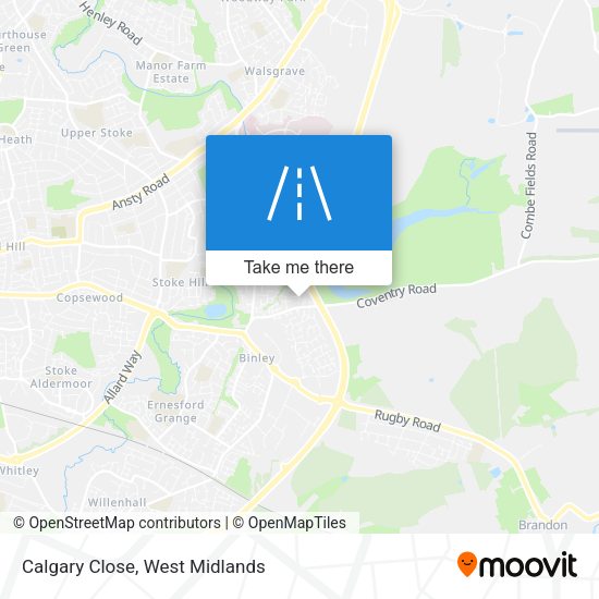 Calgary Close map