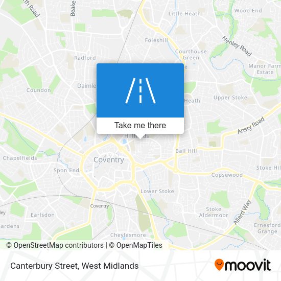 Canterbury Street map