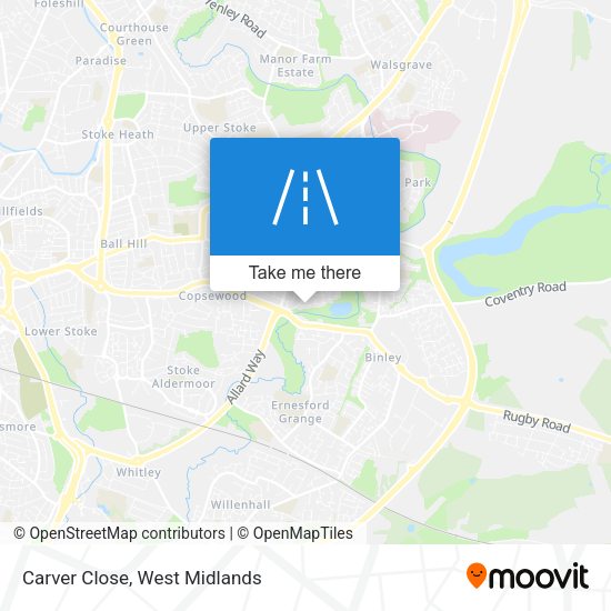Carver Close map