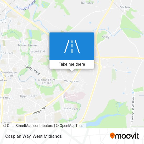 Caspian Way map