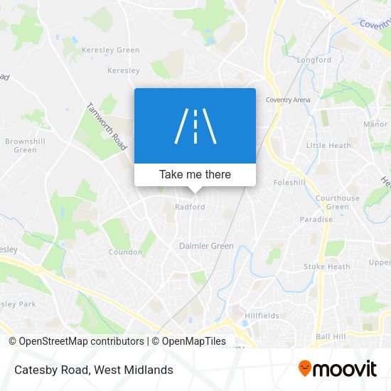Catesby Road map
