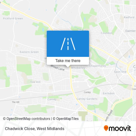 Chadwick Close map