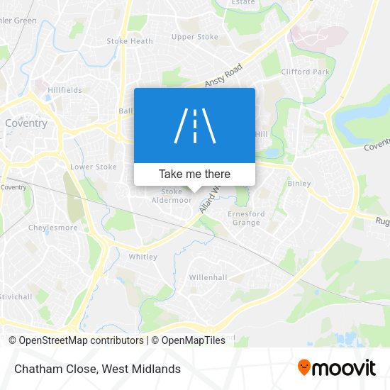 Chatham Close map
