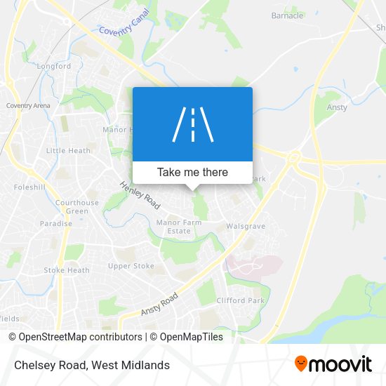 Chelsey Road map
