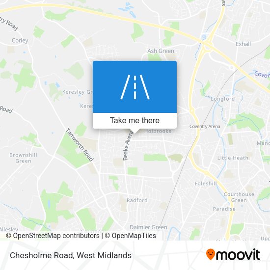 Chesholme Road map