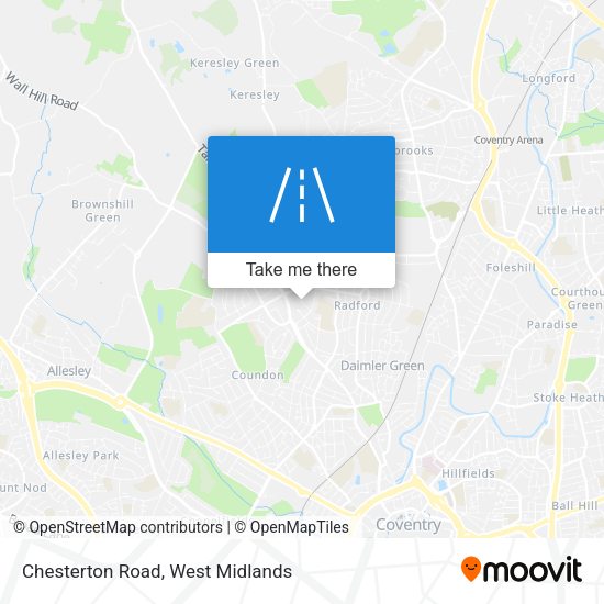 Chesterton Road map