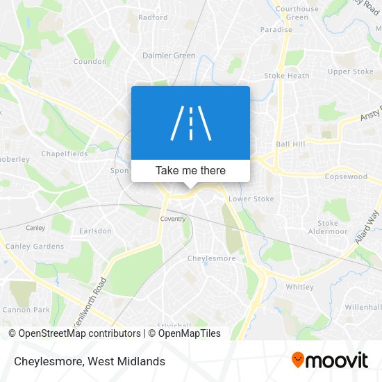 Cheylesmore map