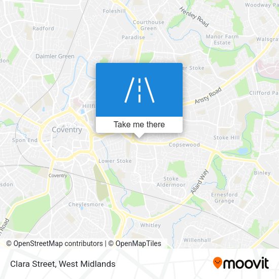 Clara Street map