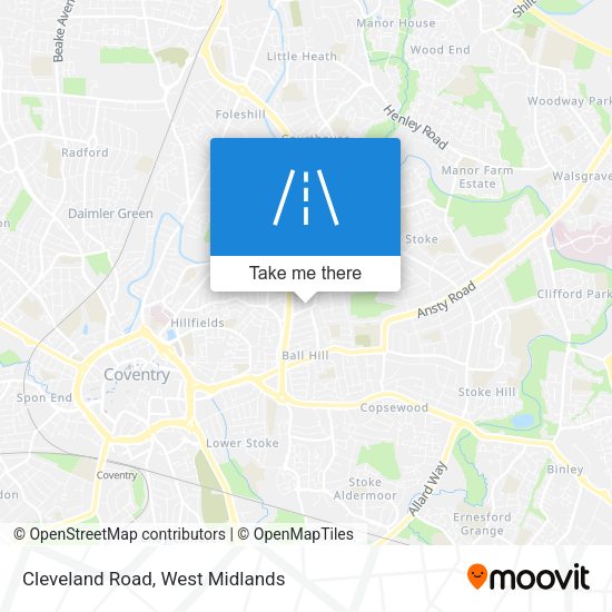 Cleveland Road map