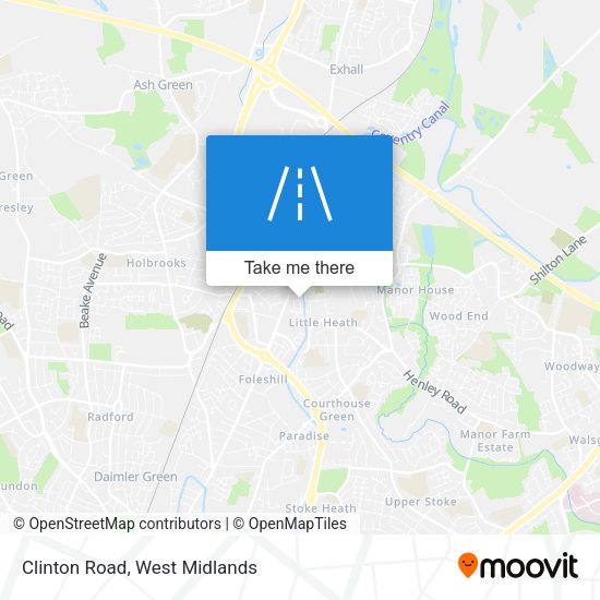 Clinton Road map