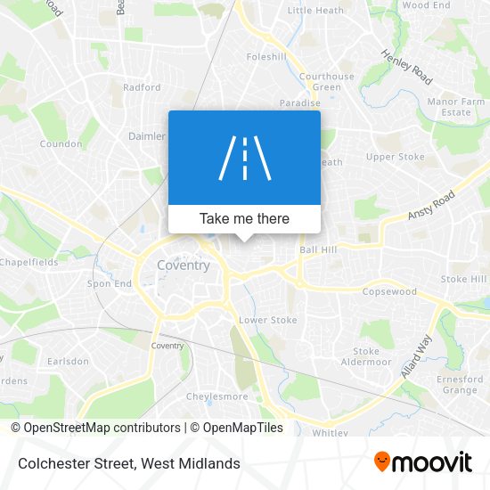 Colchester Street map