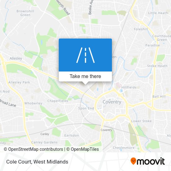 Cole Court map