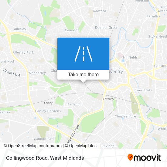 Collingwood Road map