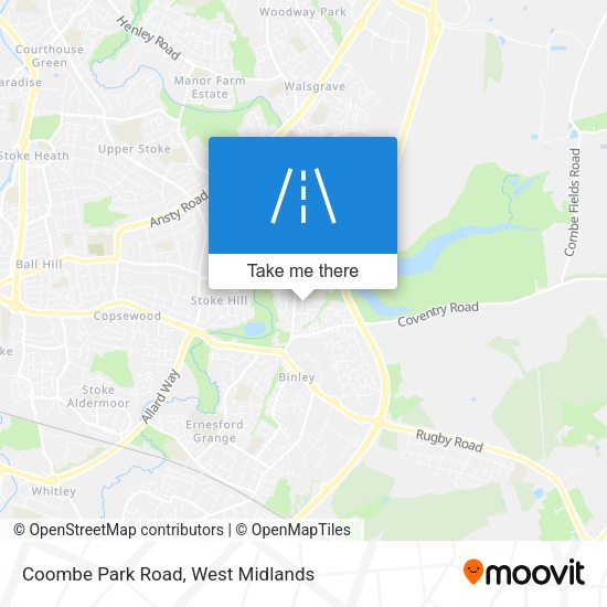 Coombe Park Road map