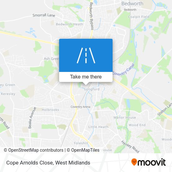 Cope Arnolds Close map