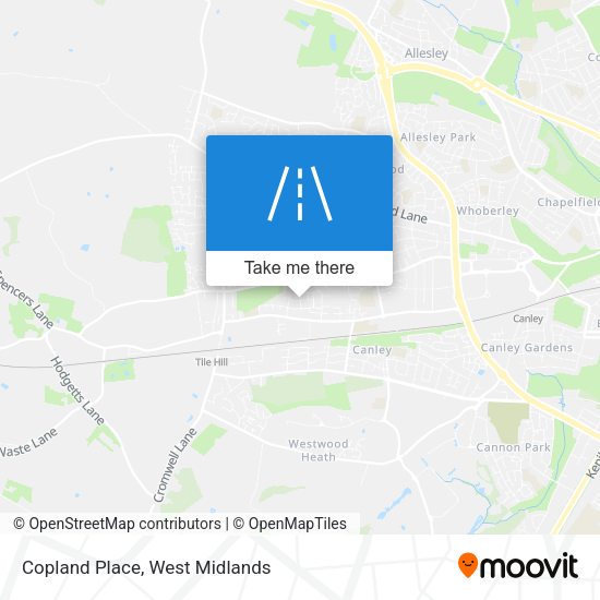 Copland Place map