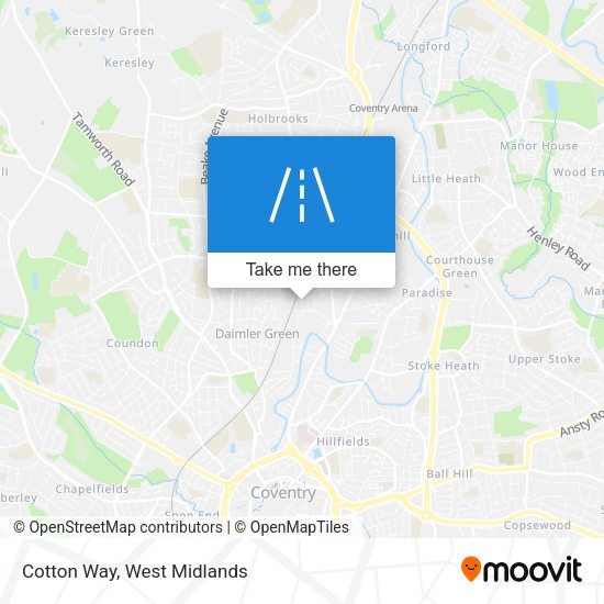 Cotton Way map
