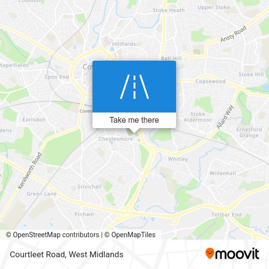 Courtleet Road map