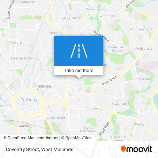 Coventry Street map