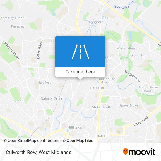 Culworth Row map